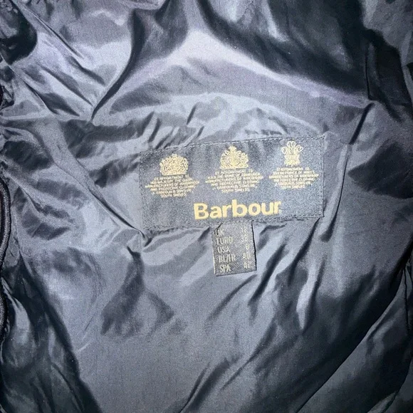 Barbour Black Quilted Belted Puffer Jacket - Picture 8 of 13